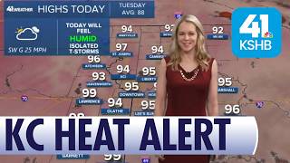 Kansas City Heat Index Nears 106 Tuesday