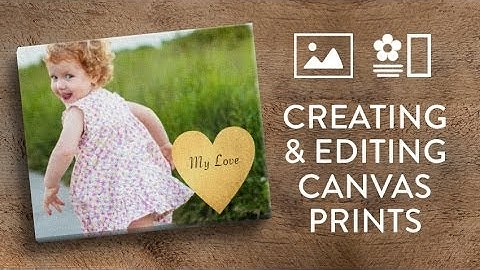 Creating a canvas print in Snapfish