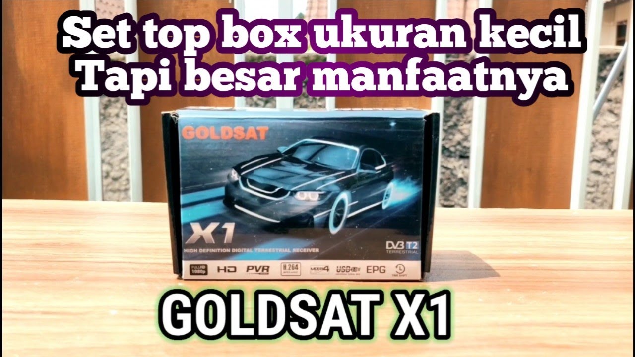 STB Goldsat X1 Set top box Goldsat X1 YouTube