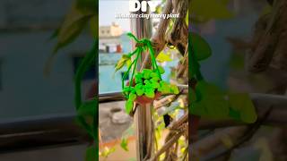 Diy miniature clay money plant #diy #shortvideo #craftyhome #craft #art #craftycorner #ytshorts