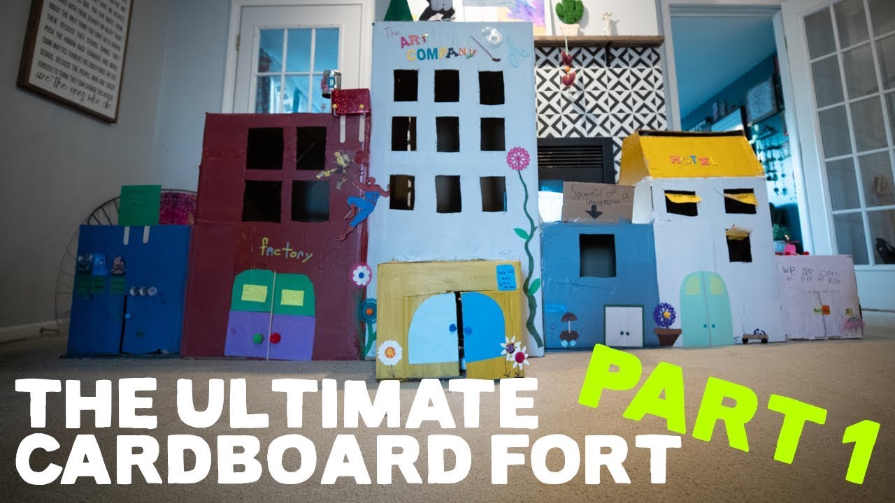 Work Box Fort Cardboard Box Fort Ideas For Kids