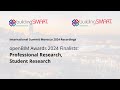 openBIM Awards 2024 Finalists - Professional Research, Student Research