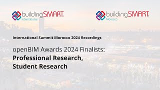 openBIM Awards 2024 Finalists - Professional Research, Student Research