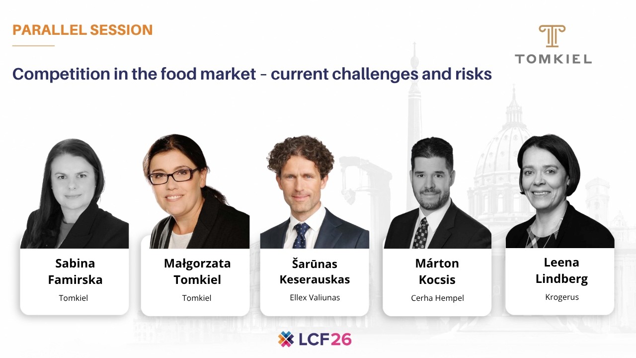LCF26 | Competition in the food market – current challenges and risks