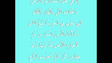 الآية 164 من سورة البقرة (ورش عن نافع)
