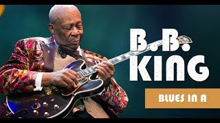 Video thumbnail of "BB King Style Blues Backing Track in A 100 bmp"