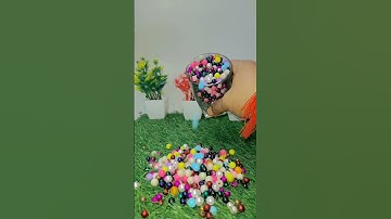 Satisfying Reverse Breads ASMR || Colouring Ball reverse video #asmr #satisfying #reverse