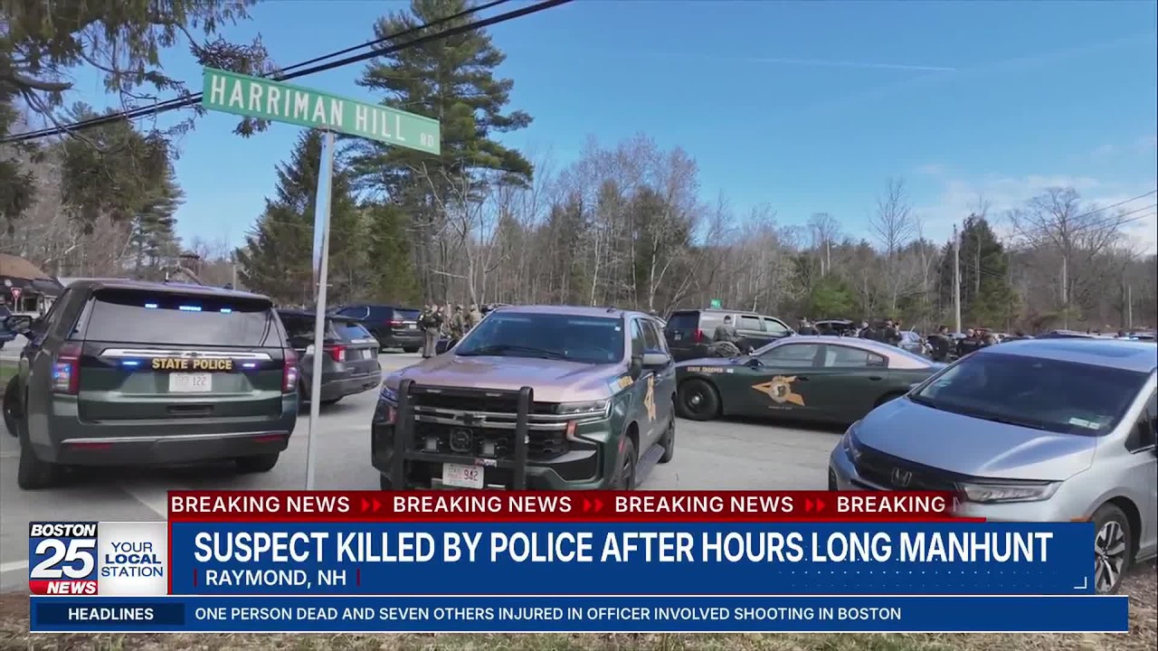 Man accused of shooting officer in New Hampshire killed in shootout ...