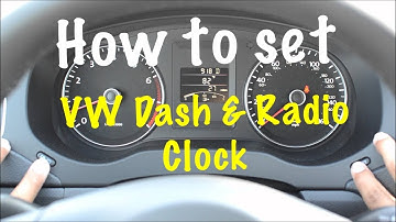 Volkswagen Clock Setting (on dash and radio) EASY HOW TO