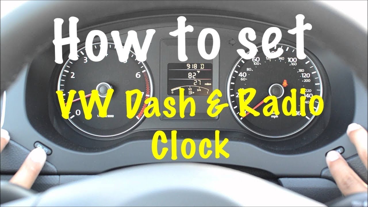 Volkswagen Clock Setting (on dash and radio) EASY HOW TO YouTube