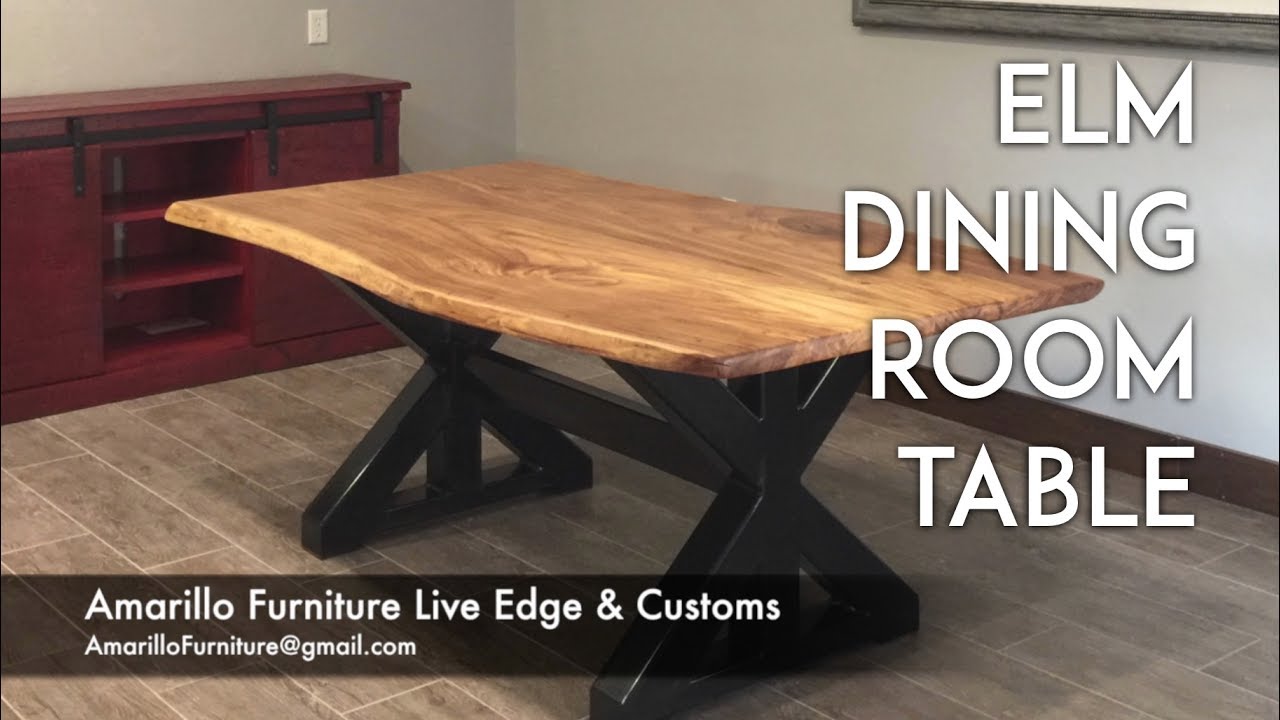 Elm Dining Room Table Live Edge Furniture Customs Youtube Elm Dining Room Table Live Edge Furniture Customs