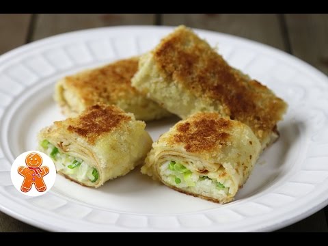 Видео рецепт Блины с рисом и яйцом