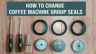 Learn how to change group seals and shower screens on a coffee machine.