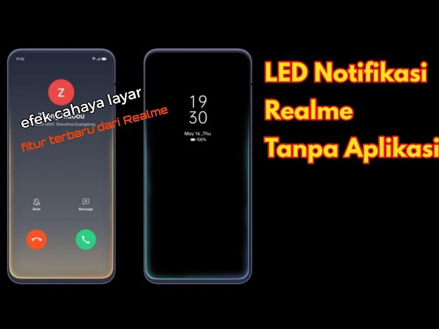 Cara Membuat LED Notifikasi di hape Realme tanpa aplikasi / fitur terbaru Realme UI class=