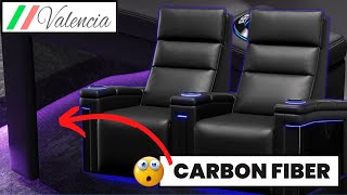 Valencia MONZA CARBON FIBER Home Theater Seating. Luxury meets COOL!!! Home Theater Gurus.