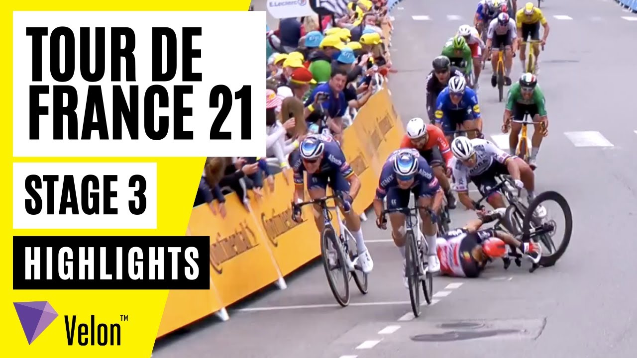ツール ド フランス21第3ステージ 総合優勝候補勢に悪夢 落車連発でタイムを失う選手続出 荒れたステージを制したのはメリエール アルペシン フェニックスが連勝 ダイジェスト動画あり サイクリングタイム Cyclingtime Com