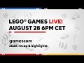 🔴LEGO Games Live! | Gamescom 2025: Recap & Highlights