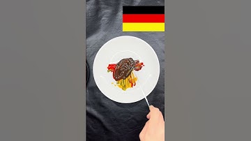 Guess the mixed colors #colormixing #satisfying #asmr #flag