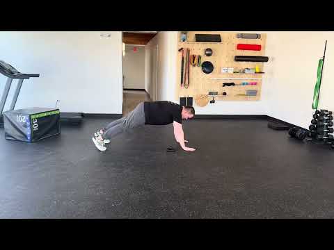 Plank with KB pull through