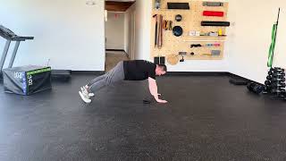 Plank with KB pull through