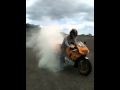 FZR250R burn out