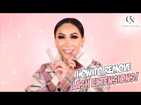 How To Remove Eyelash Extensions using a Cream Remover.