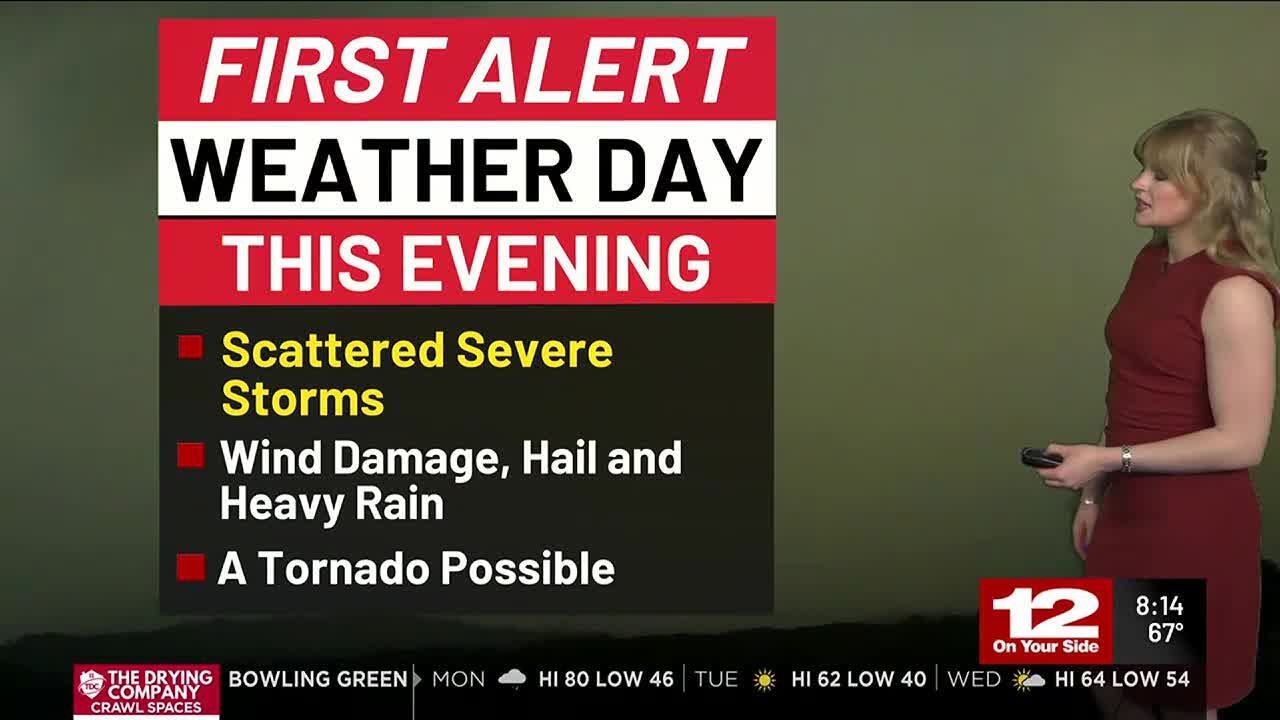 First Alert Weather Day Monday: Scattered strong to severe storms - YouTube