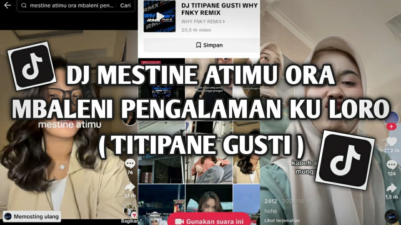 DJ TITIPANE GUSTI VIRAL TIKTOK TERBARU 2026