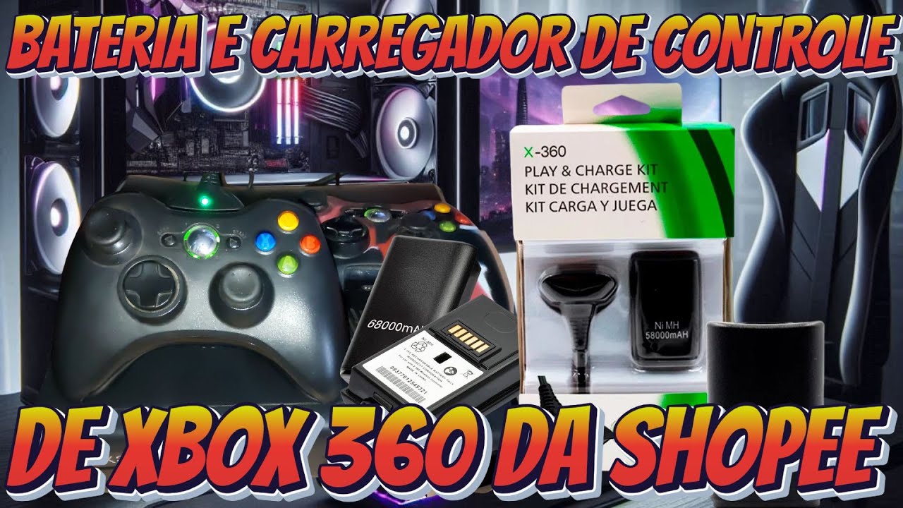 BATERIA PARA CONTROLE DE XBOX 360 DA SHOPEE