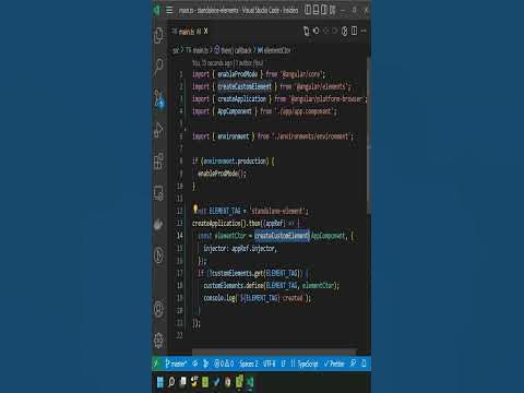 Custom elements with Angular standalone component #shorts - YouTube
