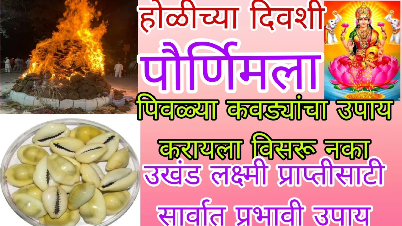 होळीच्या दिवशी ७ पिवळ्या कवड्यांचा हा उपाय करायला विसरु नका, लक्ष्मी प्राप्तीची सर्वात प्रभावी सेवा