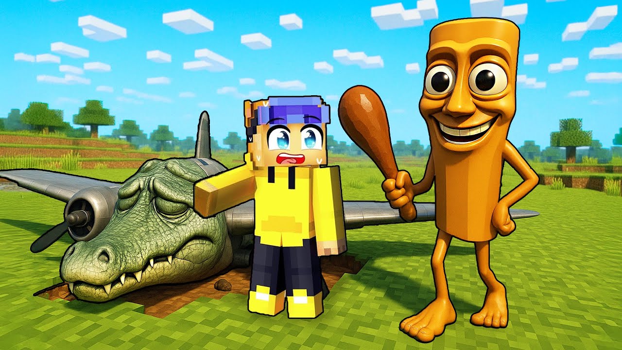 TUNG TUNG vs BOMBARDINO CROCODILO in Minecraft...