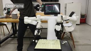 Mercury Usecase | Teleoperation of Chess Placement & Egg Handling by the Wheeled Humanoid Robot
