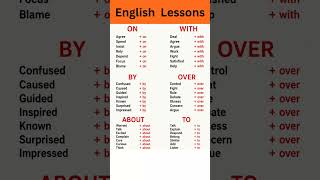 Advanced English Vocabulary & Grammar | Common Verb   Preposition Combinations for IELTS, TOEFL