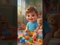 😅😘Baby Builds the Tallest Block Tower! 🧸😂 #Shorts
