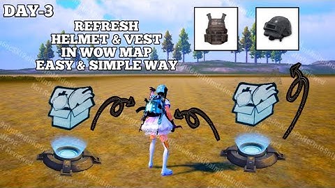 Day-5 “WOW MAP SECRET TRICK 🔥 | Refresh Helmet & Vest in PUBG Mobile | 100% Working 2025”