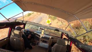 Climbing the hills of Moab, Utah in a Hummer. Moab Adventures