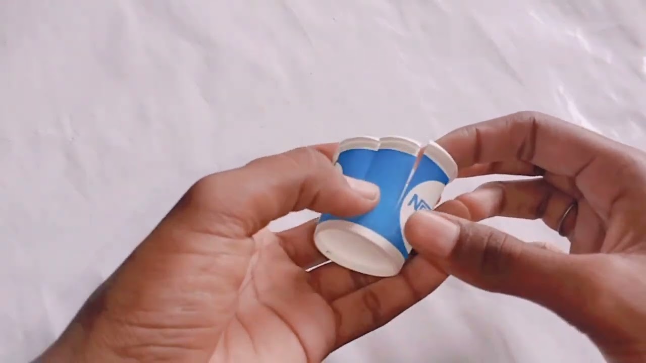 flying paper cup helicopter,how to make flying helicopter, new paper cup toy (11)