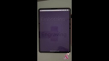 Embossing and engraving effects on Procreate