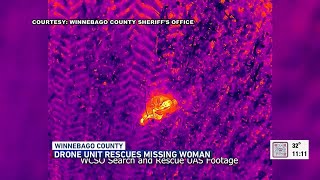 Drone finds elderly Winnebago Co. woman who wandered from home