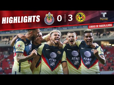 Chivas vs. América  0-3 | Highlights & Goals | Telemundo Deportes