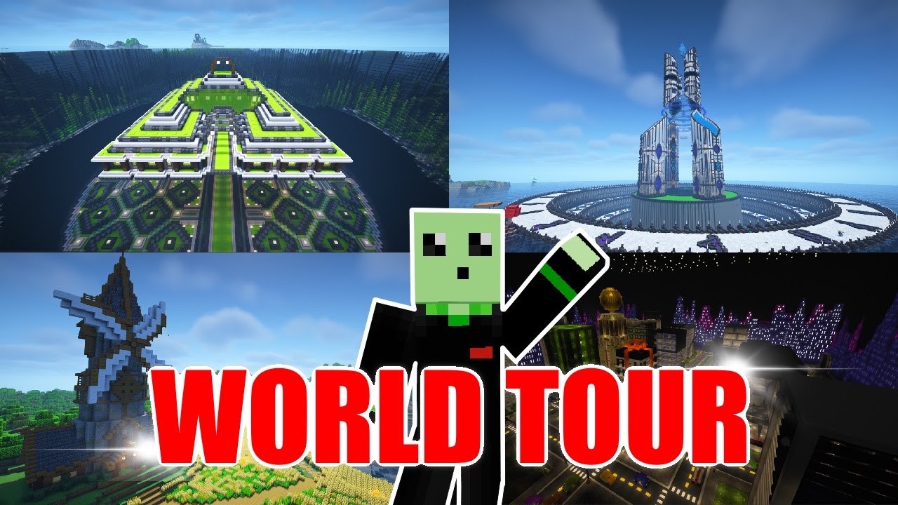 5000 Day Minecraft World Tour - 5 Year Old Forever World - YouTube