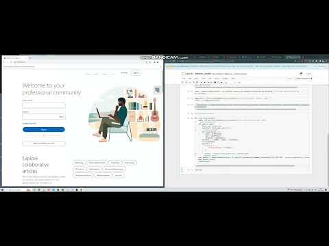 Selenium data scaper python project from LinkedIn connections