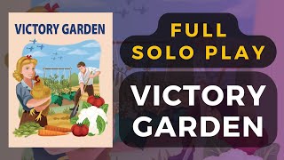 [Kickstarter Preview] Victory Garden Board Game Full Solo Playthrough | DaniCha