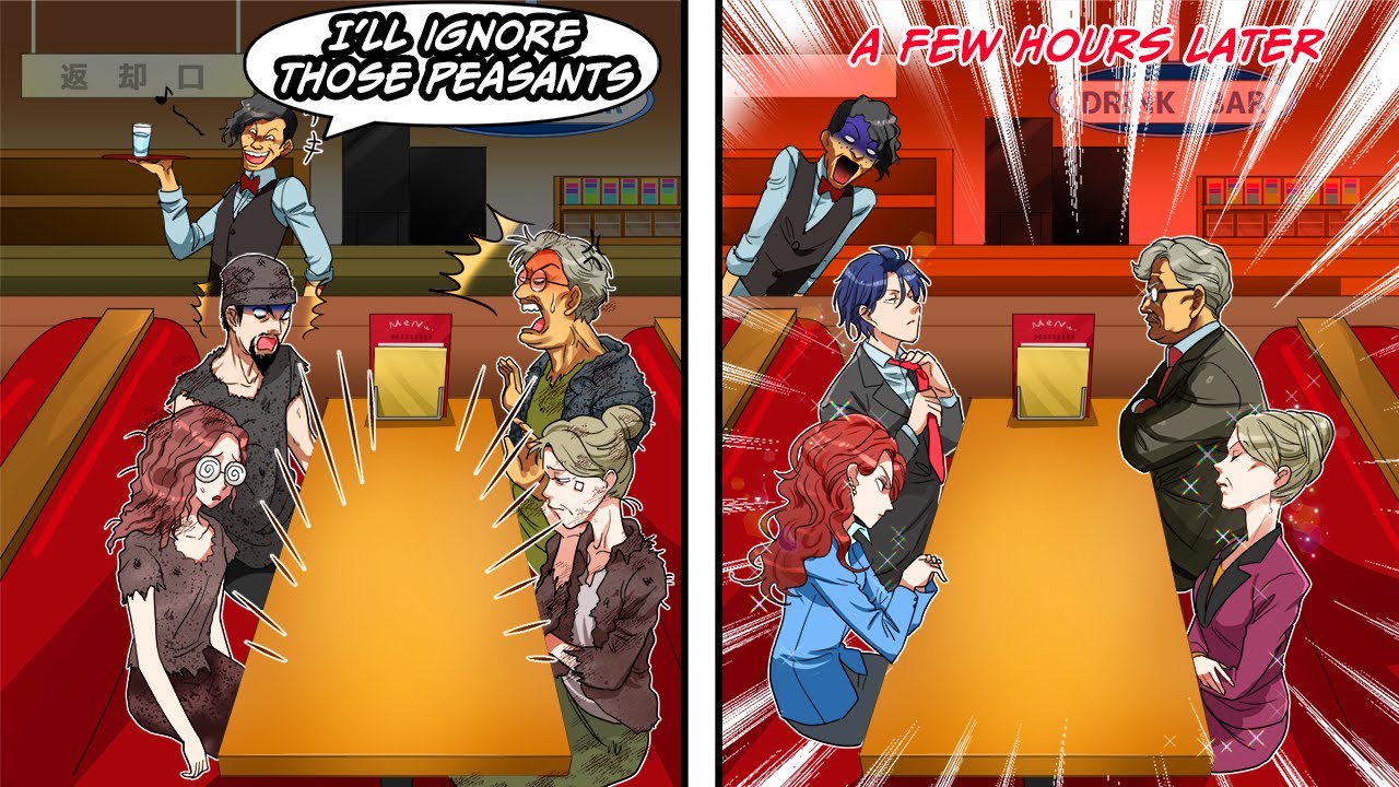 This waiter ignored me and my family at a restaurant until it closed...