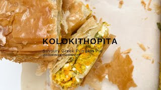 Kolokithopita (Savoury Greek Pumpkin & Feta Pie)