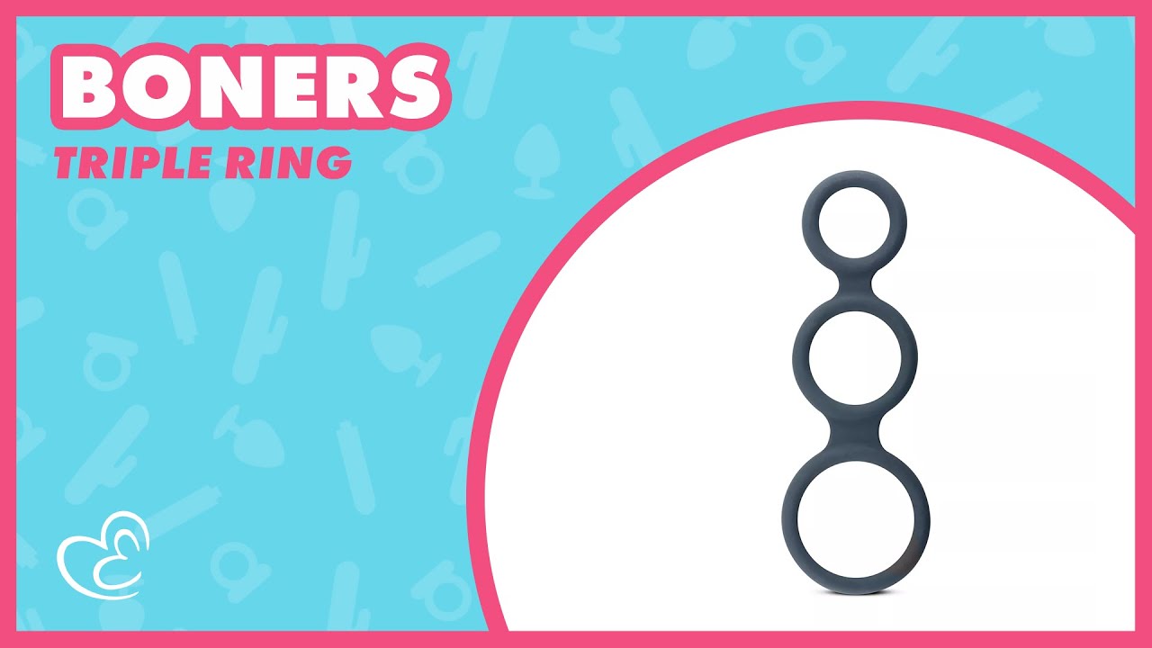 Boners Triple Ring 💪 Flexible Support & Comfortable Fit 💗 EasyToys