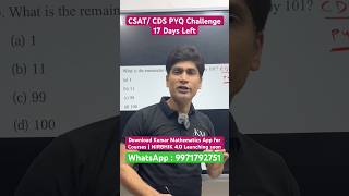 Remainder in seconds 🔥 Euler trick without theorem! #CSAT2026 #UPSC2026 #CDS2026