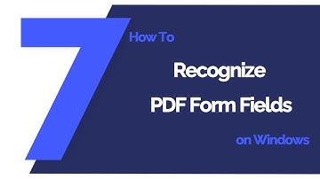 How to Recognize PDF Form Fields on Windows | PDFelement 7
