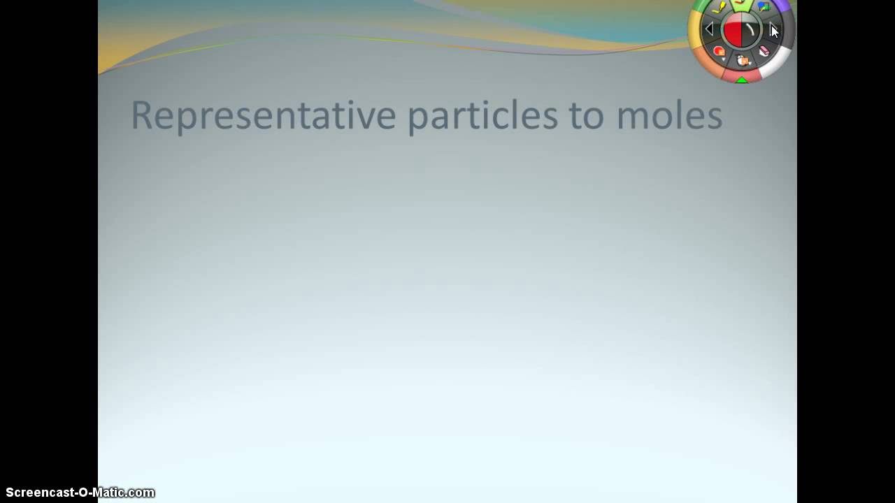 The Mole & Representative Particles